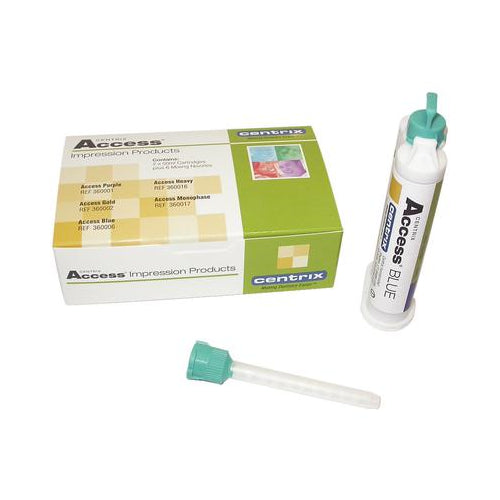 Centrix 360006 Access Blue VPS Impression Material Fast Set 100 mL Centrix 360006 Access Blue VPS Impression Material Fast Set 100 mL